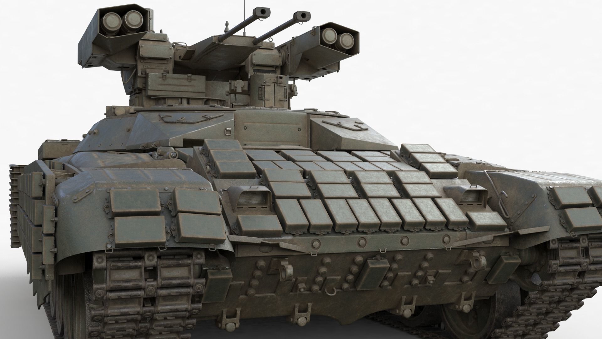 Tank Terminator BMPT 72 War 3D model_28