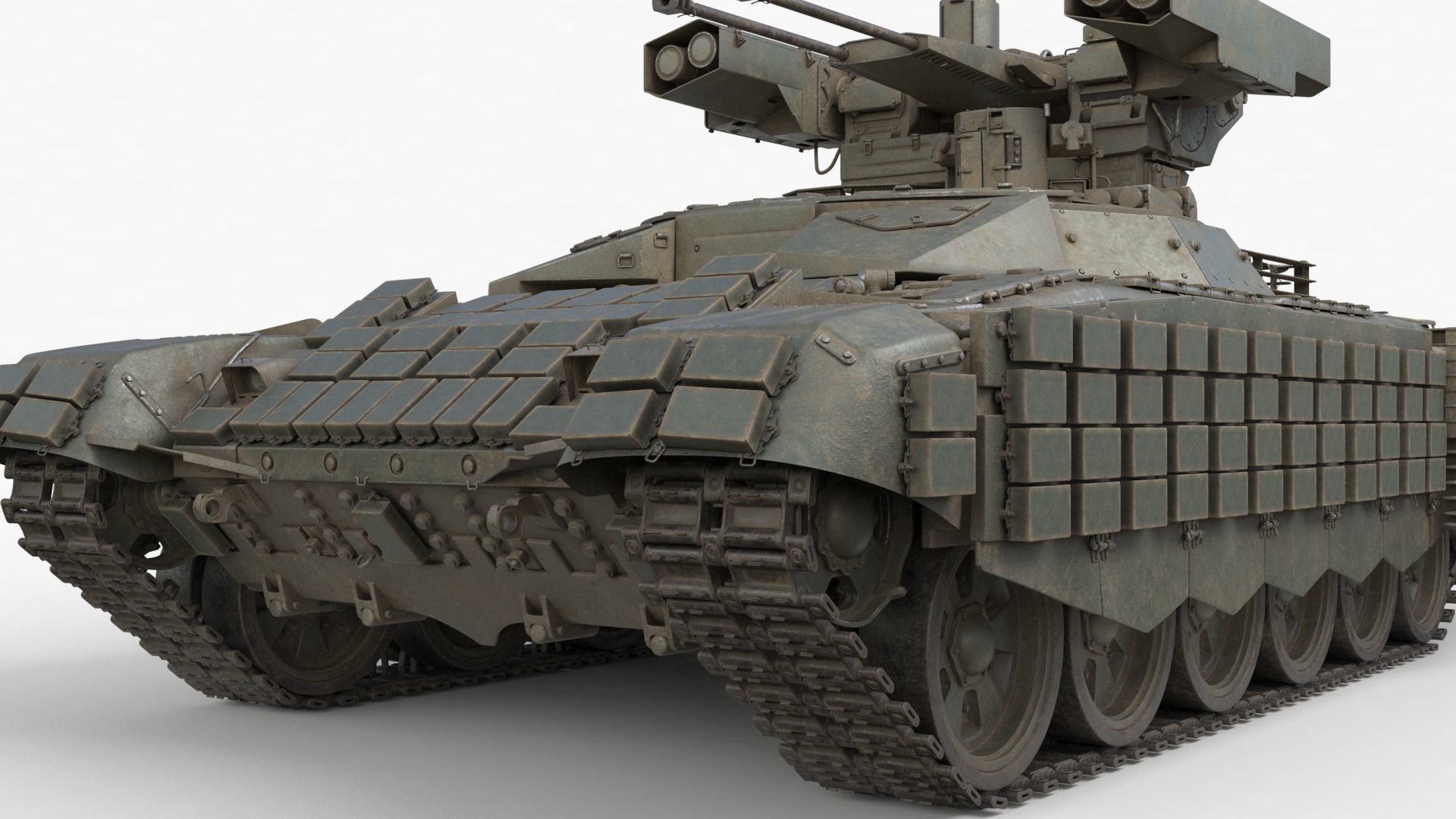 Tank Terminator BMPT 72 War 3D model_29