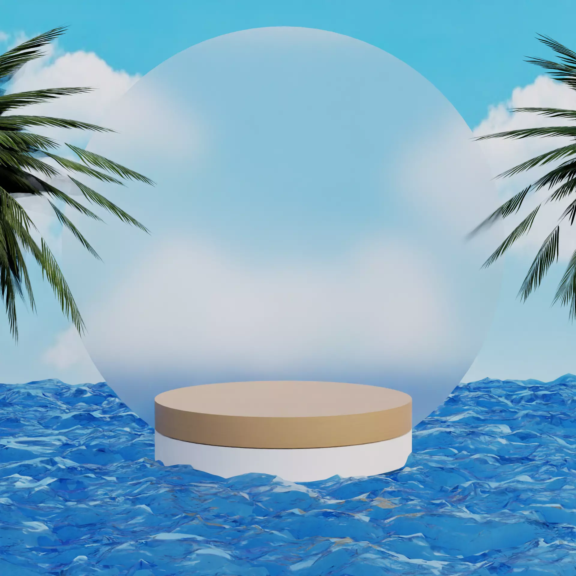 3d background for product showcase or marketing or marketing Free 3D model
