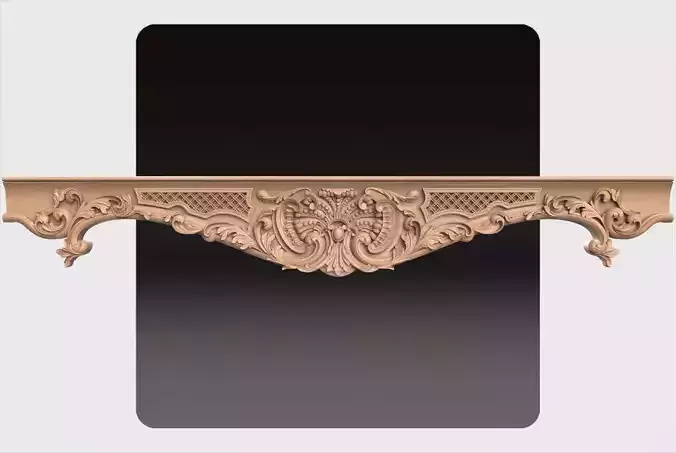 Carved decor ornament for cnc 23
