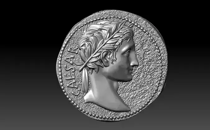CAESAR COIN 3D print model 3D print model