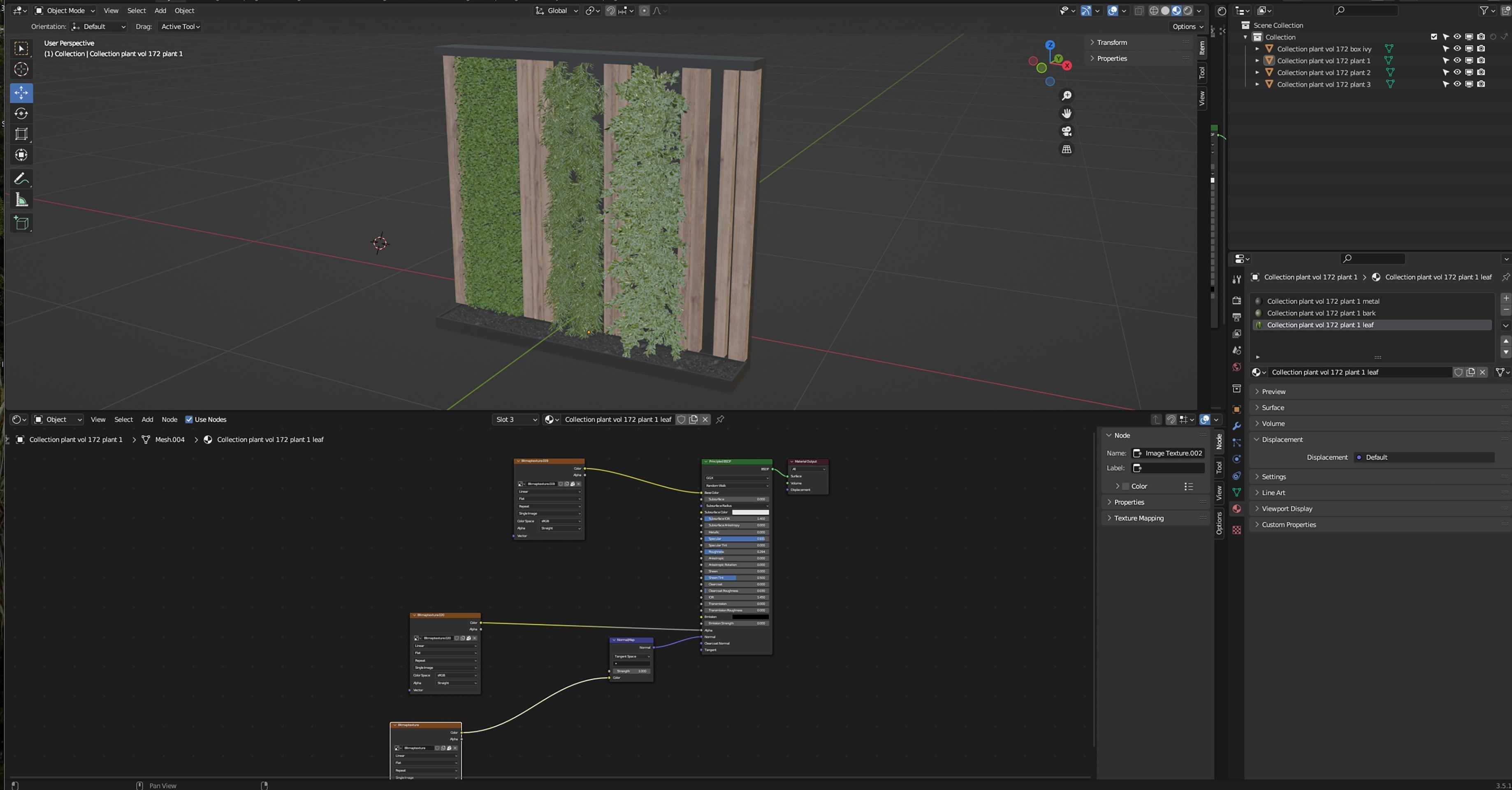 Collection plant vol 172 - blender model  3D model_6
