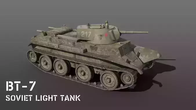 BT-7 soviet tank