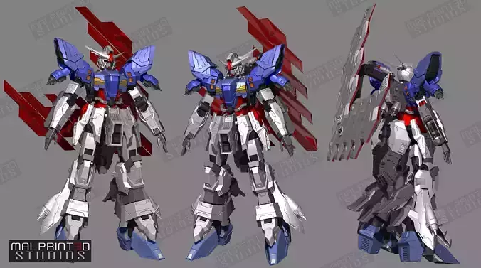 1OVER60 MOON Fully Articulated Model Files for 3D Printing 3D print model