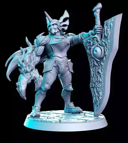 Nightmare Soul Calibur Blade PS game 32mm Pre-supported 3D print model