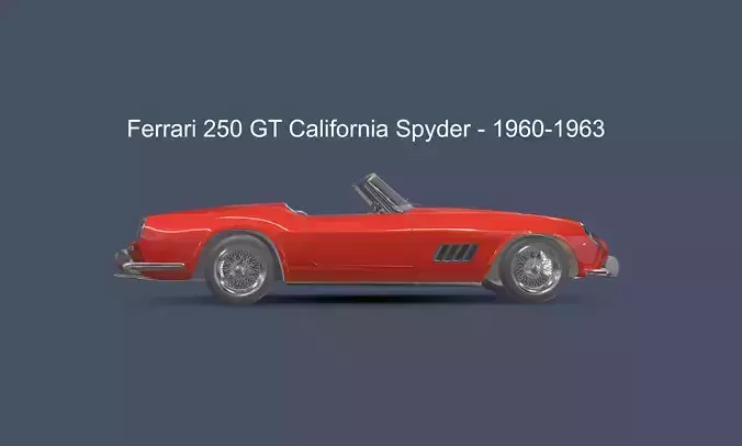 Ferrari 250 GT California Spyder - 1960-1963 3D model