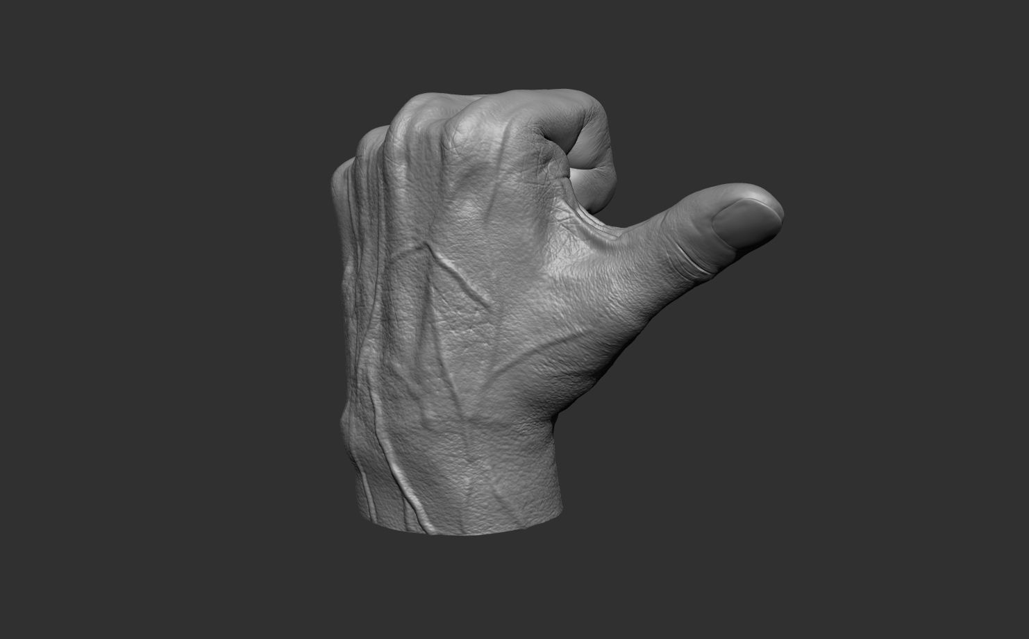 Hand01 3D model_2