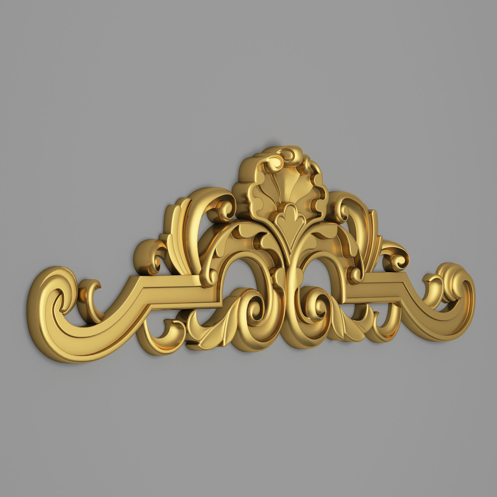 Classic Carved 013 3D model_4