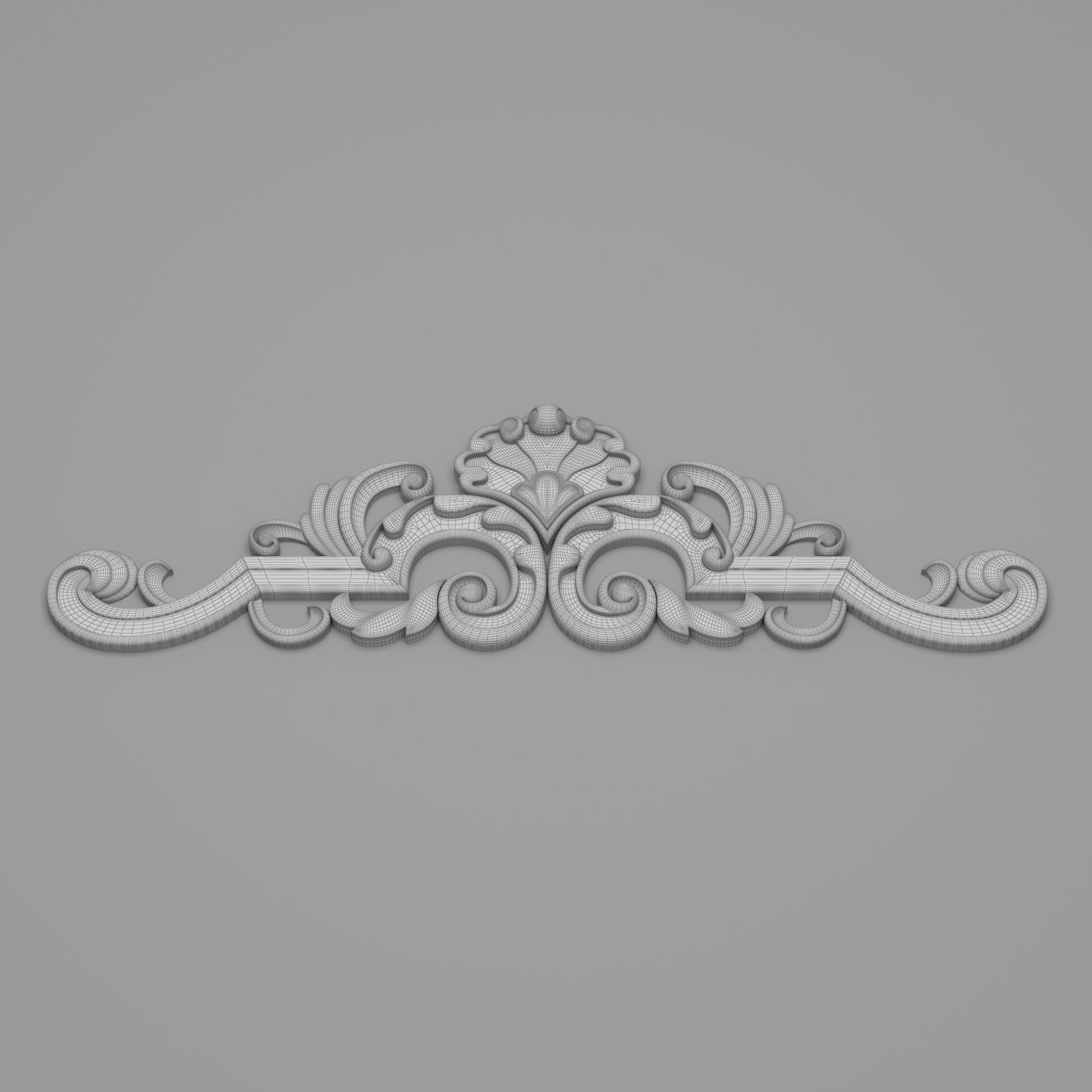 Classic Carved 013 3D model_7