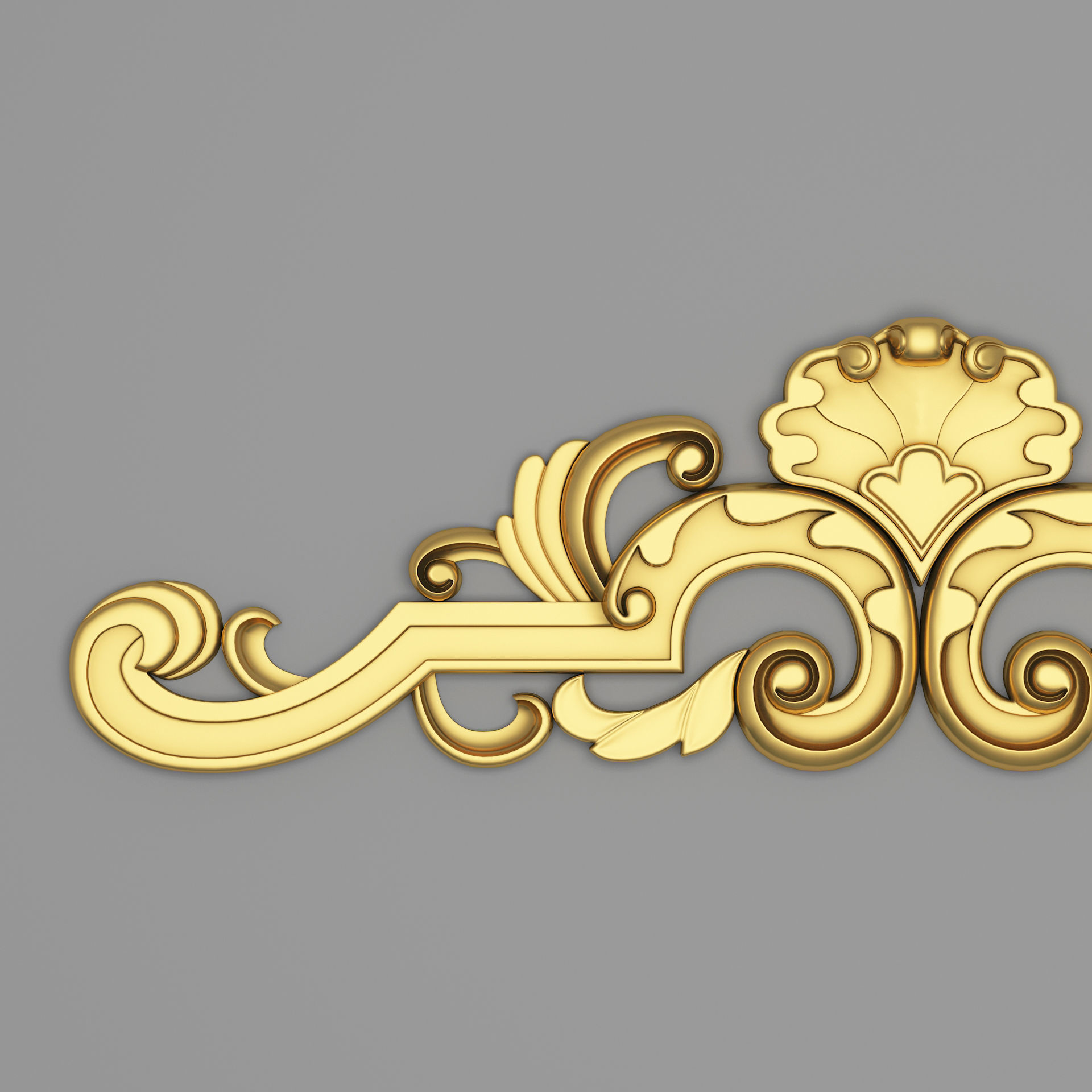 Classic Carved 013 3D model_3