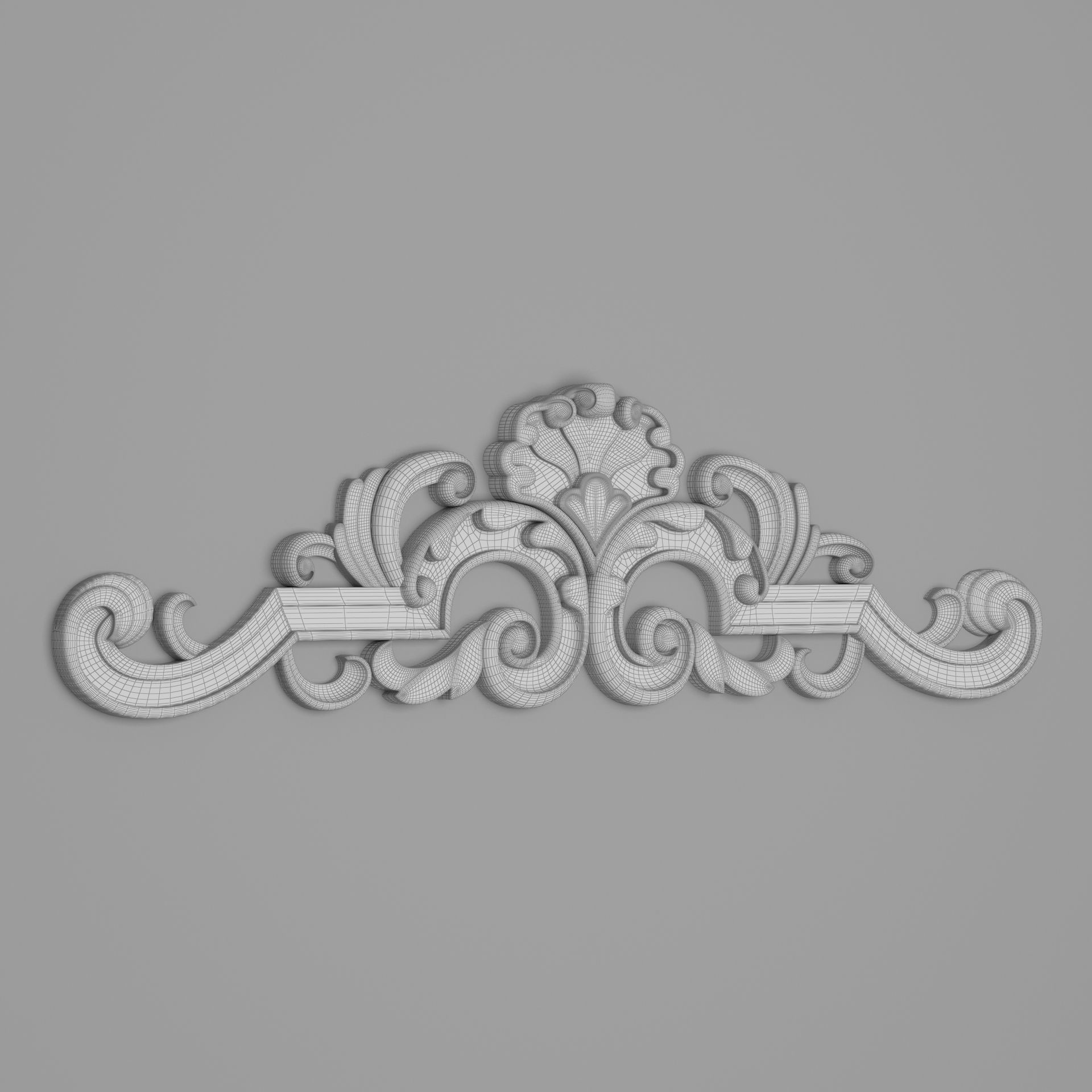 Classic Carved 013 3D model_5