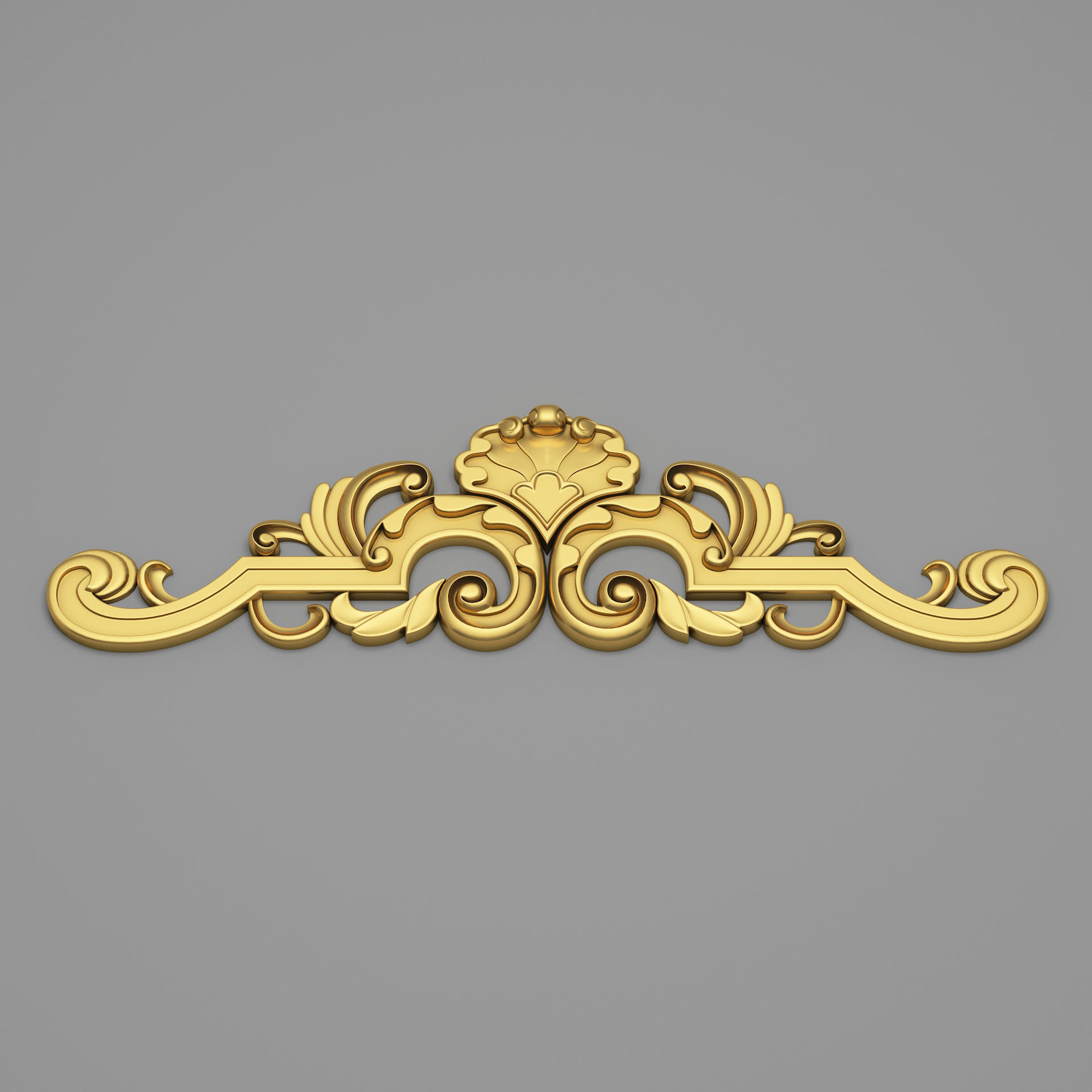 Classic Carved 013 3D model_2