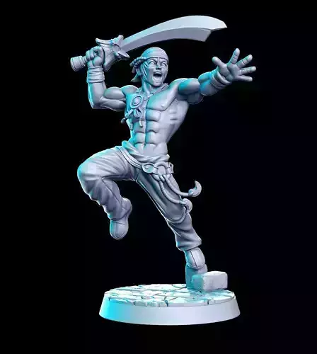 Hong Yun-seong Soul Calibur Blade PS game 32mm Pre-supported 3D print model