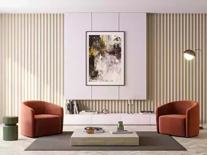 interior living room scene 13 3D model