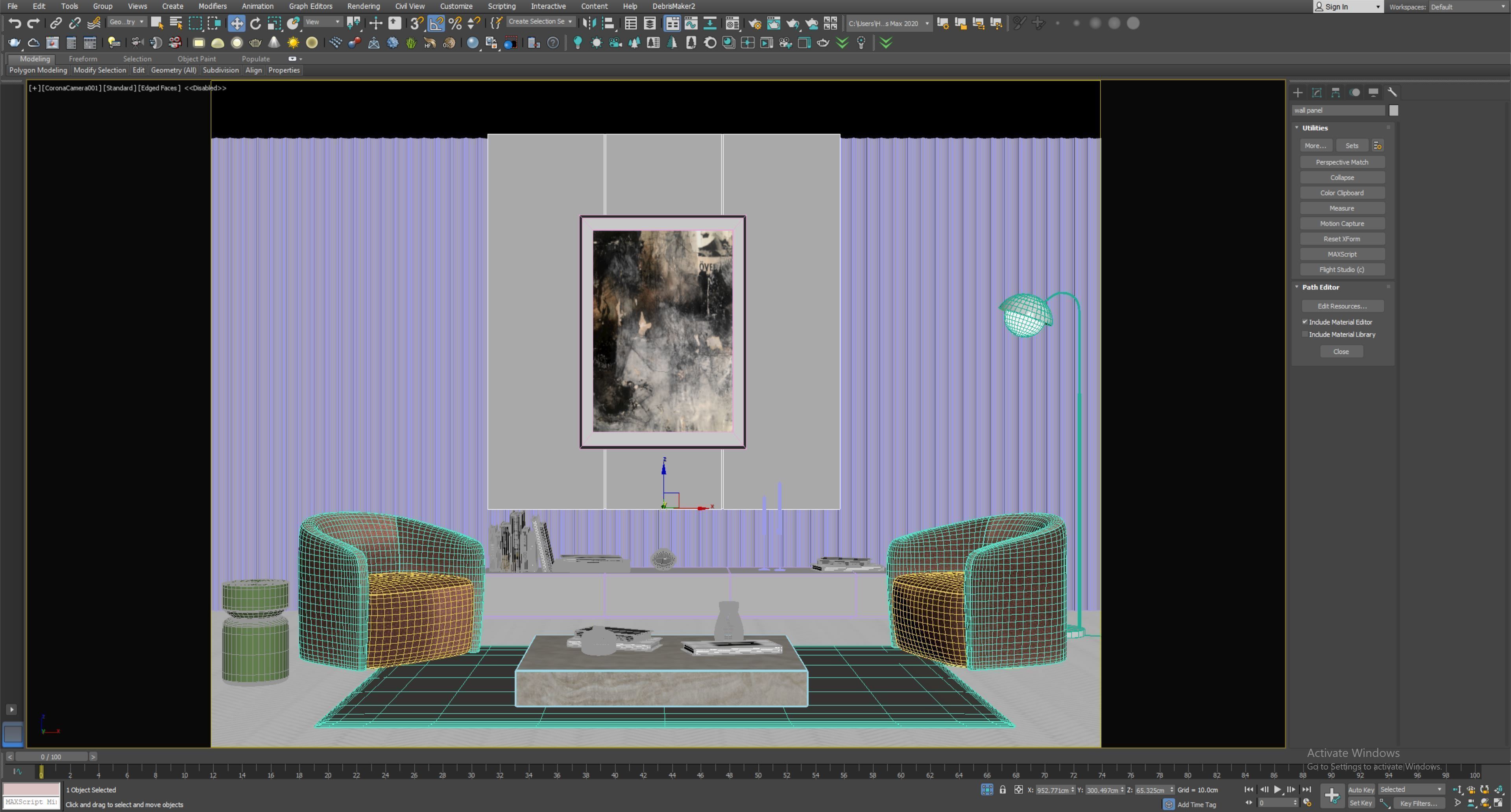 interior living room scene 13 3D model_6