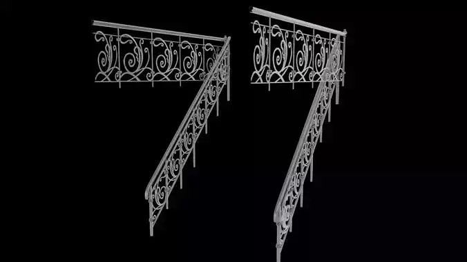 Stair Case Bars 3D model