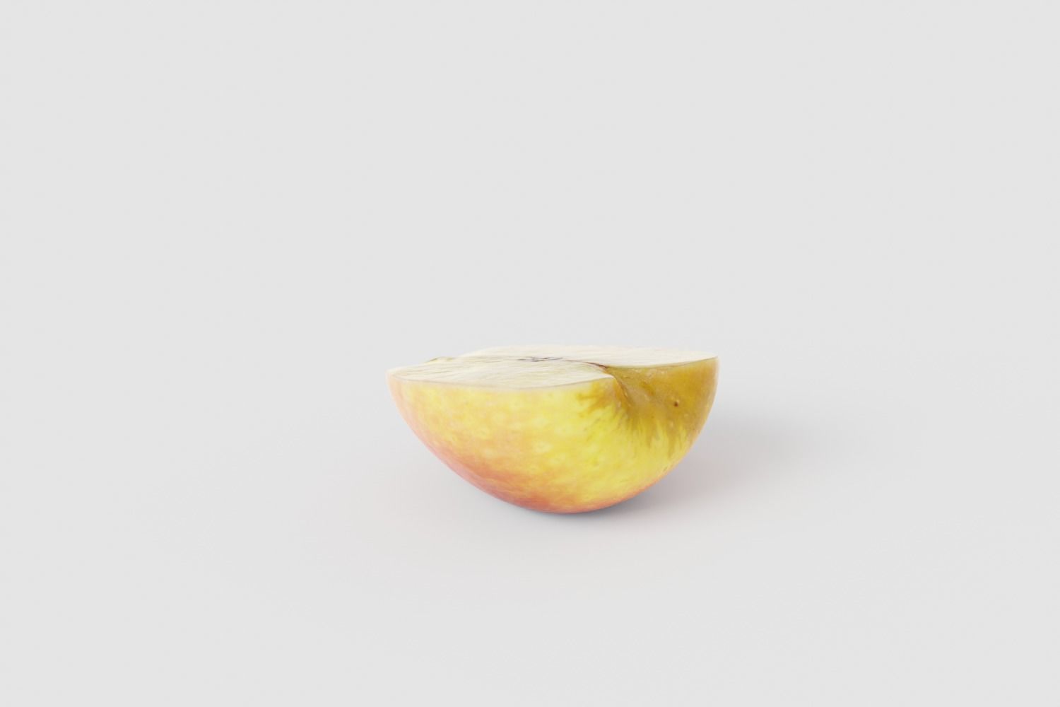 Half Bicolor Apple Photoscan Free low-poly 3D model_8