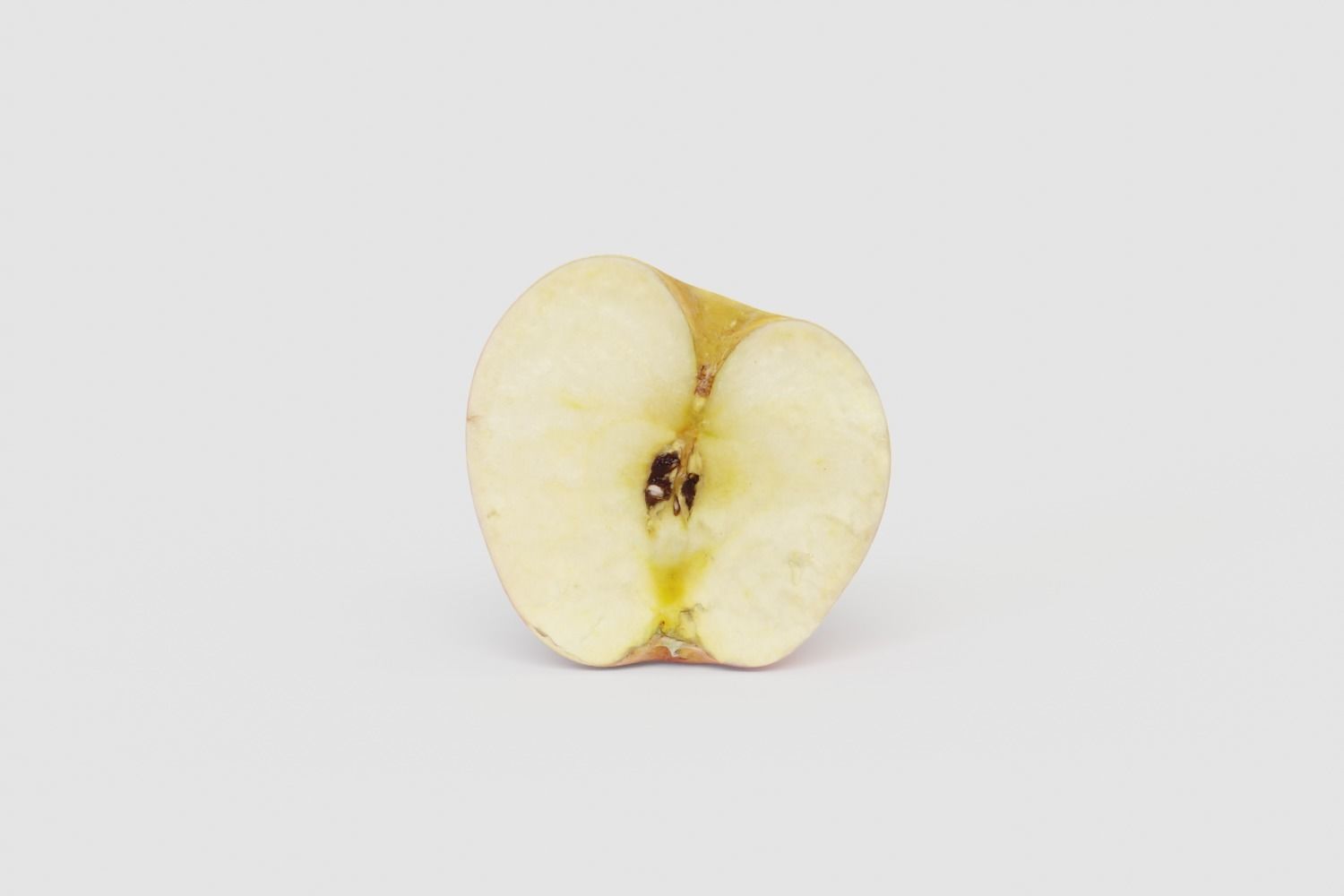 Half Bicolor Apple Photoscan Free low-poly 3D model_1