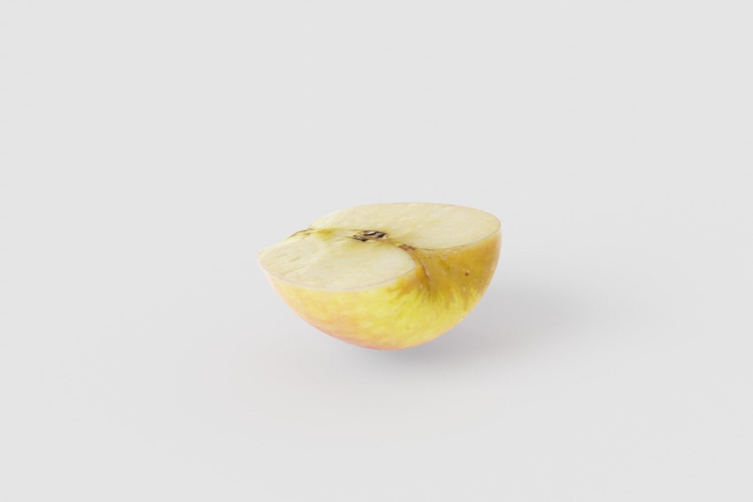 Half Bicolor Apple Photoscan Free low-poly 3D model_6