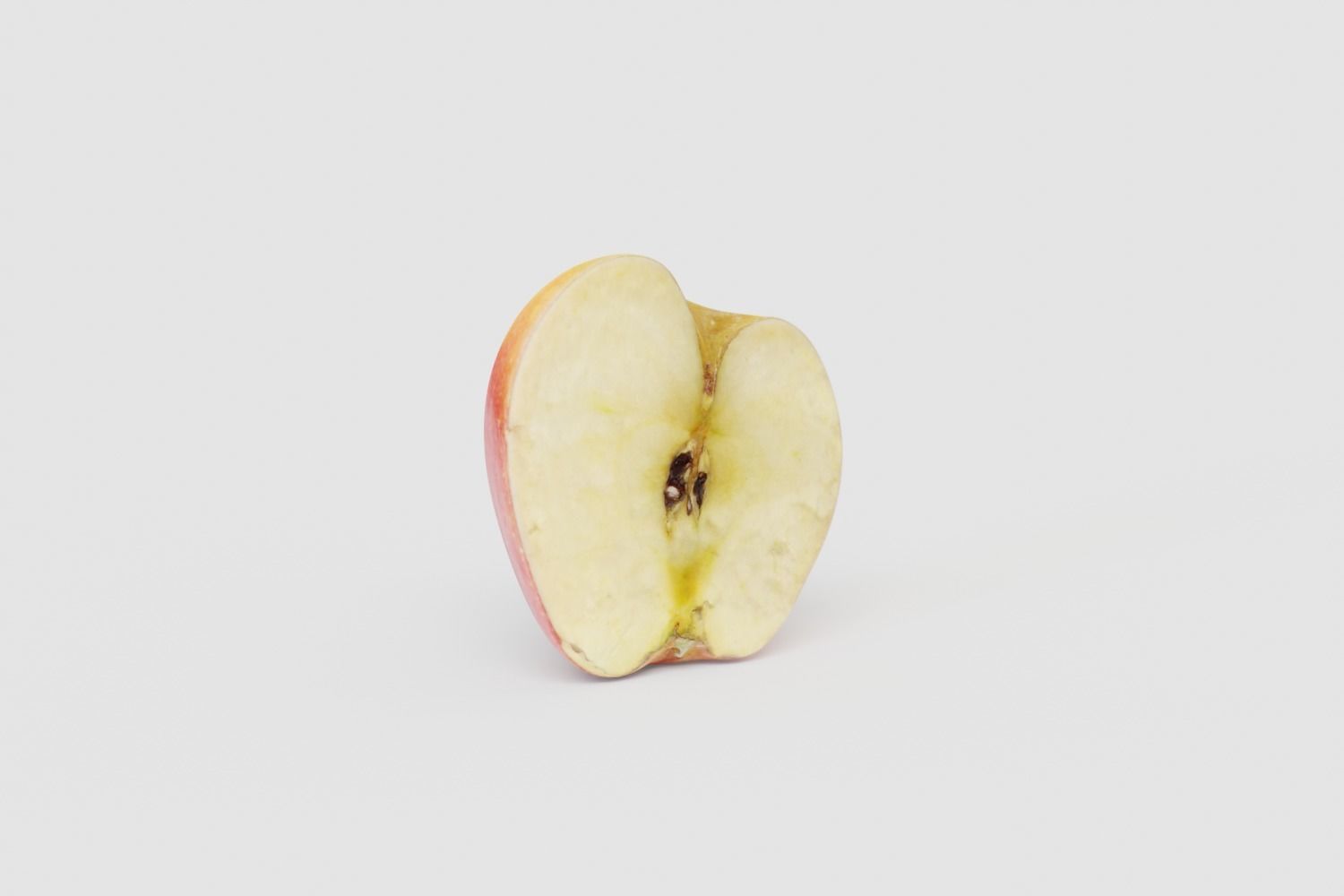 Half Bicolor Apple Photoscan Free low-poly 3D model_9