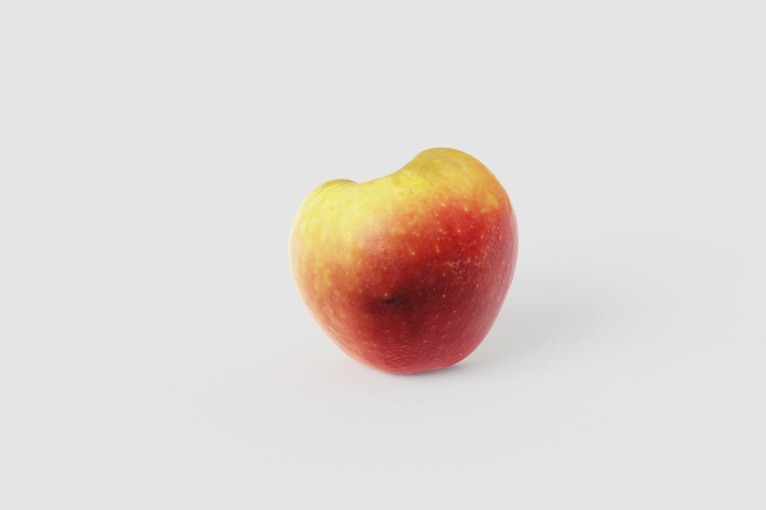 Half Bicolor Apple Photoscan Free low-poly 3D model_5