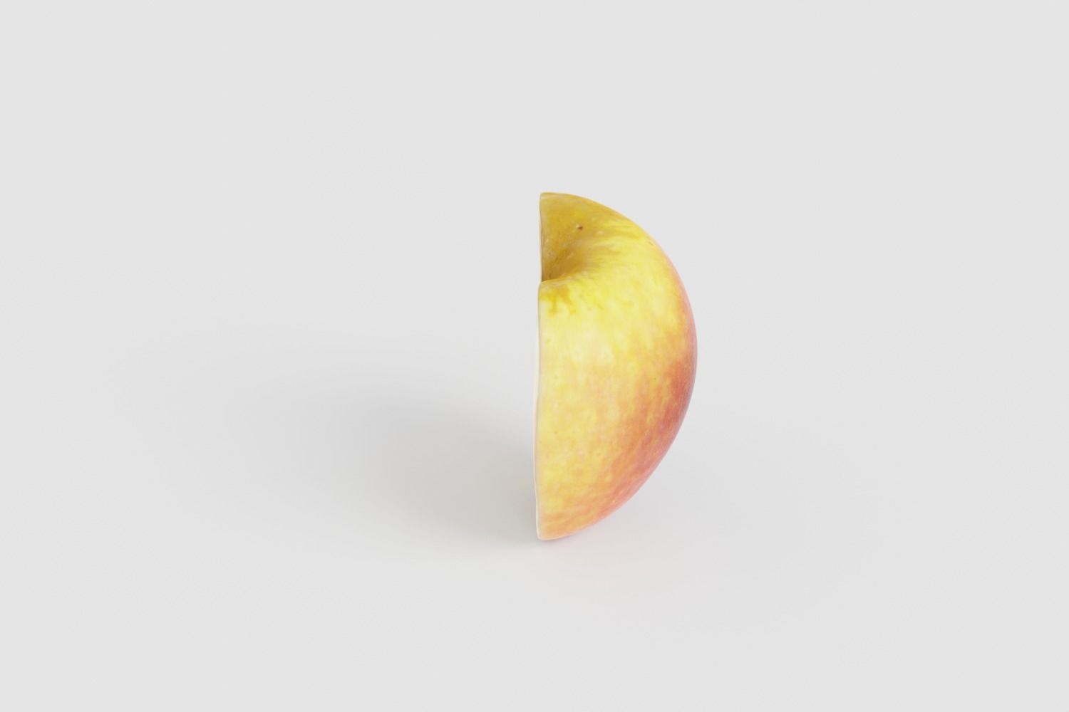 Half Bicolor Apple Photoscan Free low-poly 3D model_4