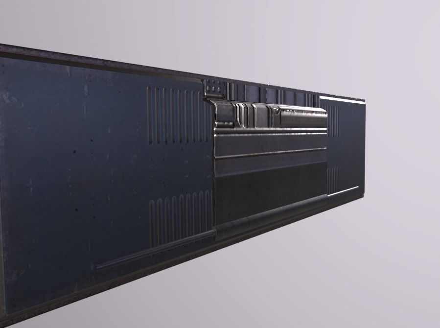 GlassTower Shop01 Sign Low-poly 3D model_5