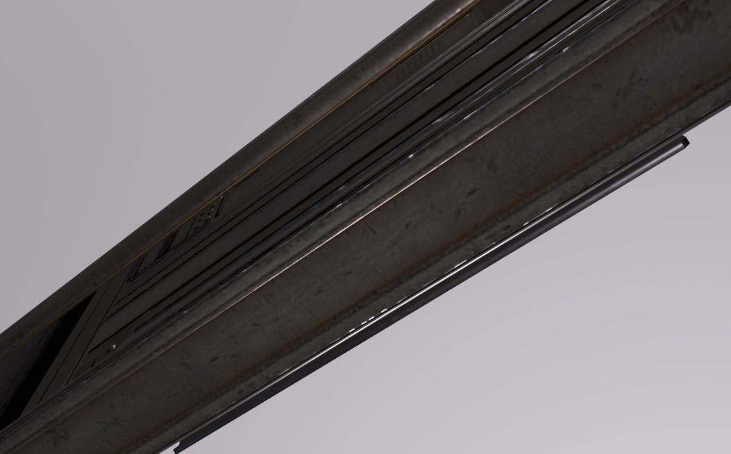 GlassTower Shop01 Sign Low-poly 3D model_4