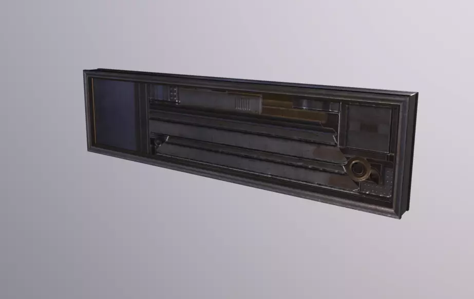 GlassTower Shop01 Sign Low-poly 3D model_0