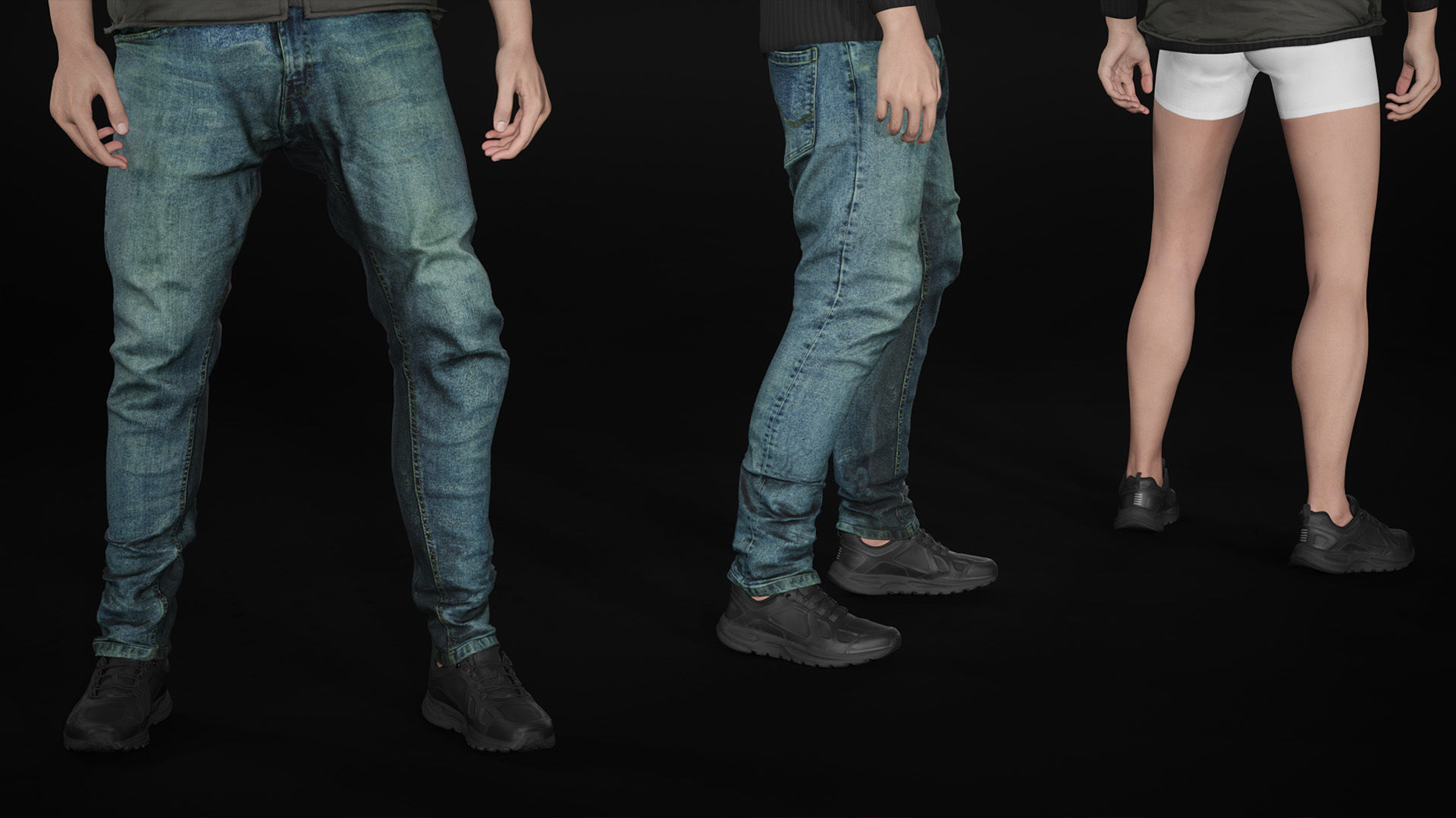 Man - Autumn Outfit 5 - Modular - Rigged Low-poly 3D model_23