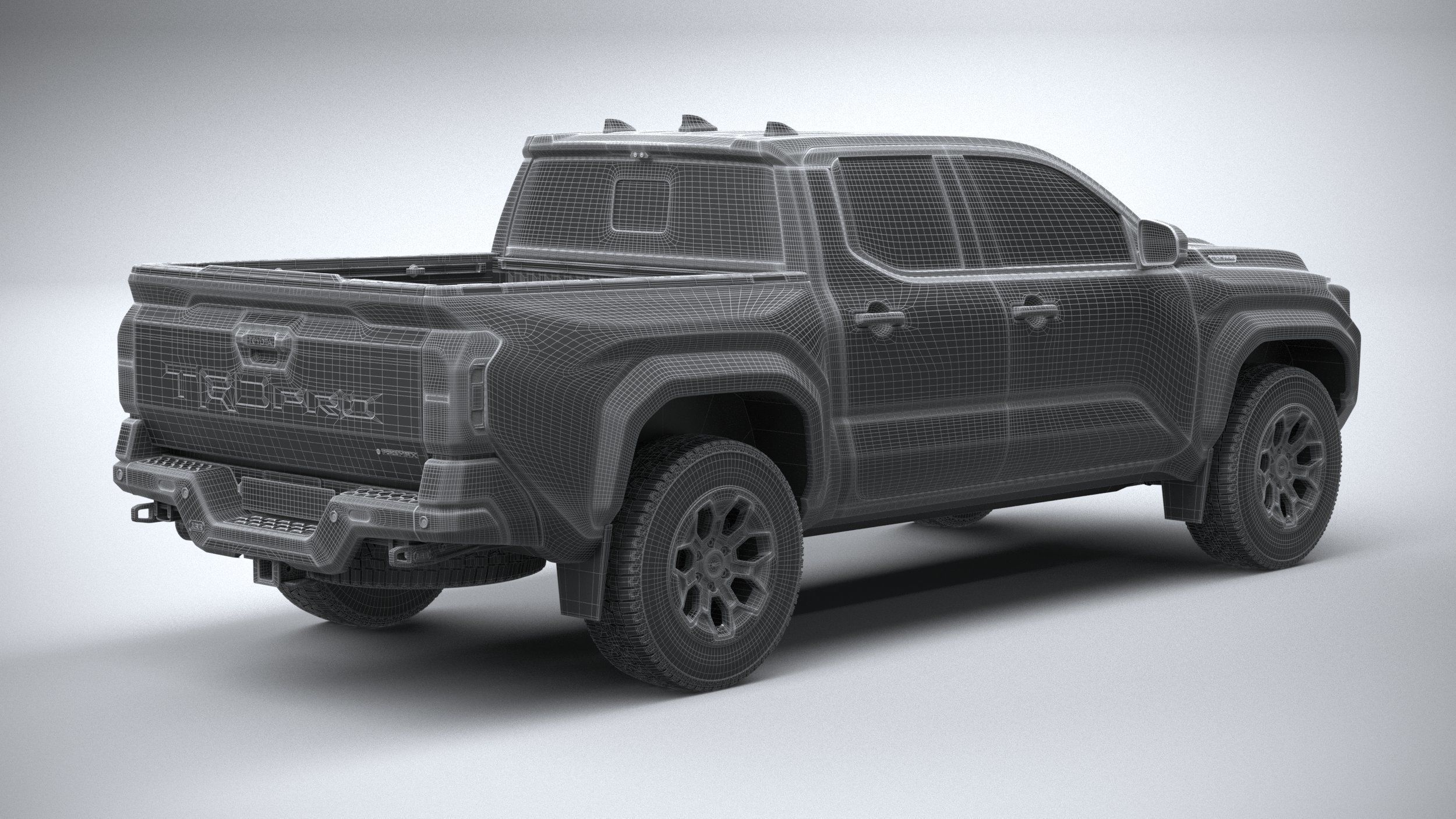 Toyota Tacoma TRD 2024 3D model_27