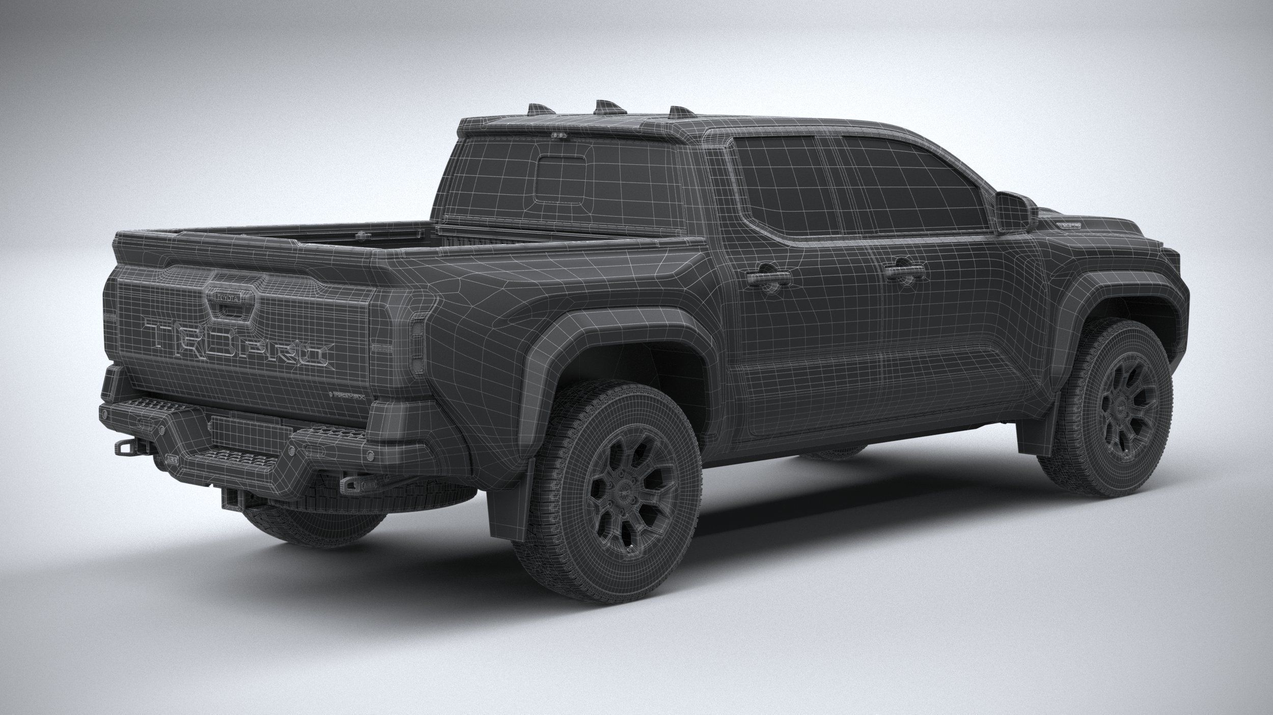 Toyota Tacoma TRD 2024 3D model_29