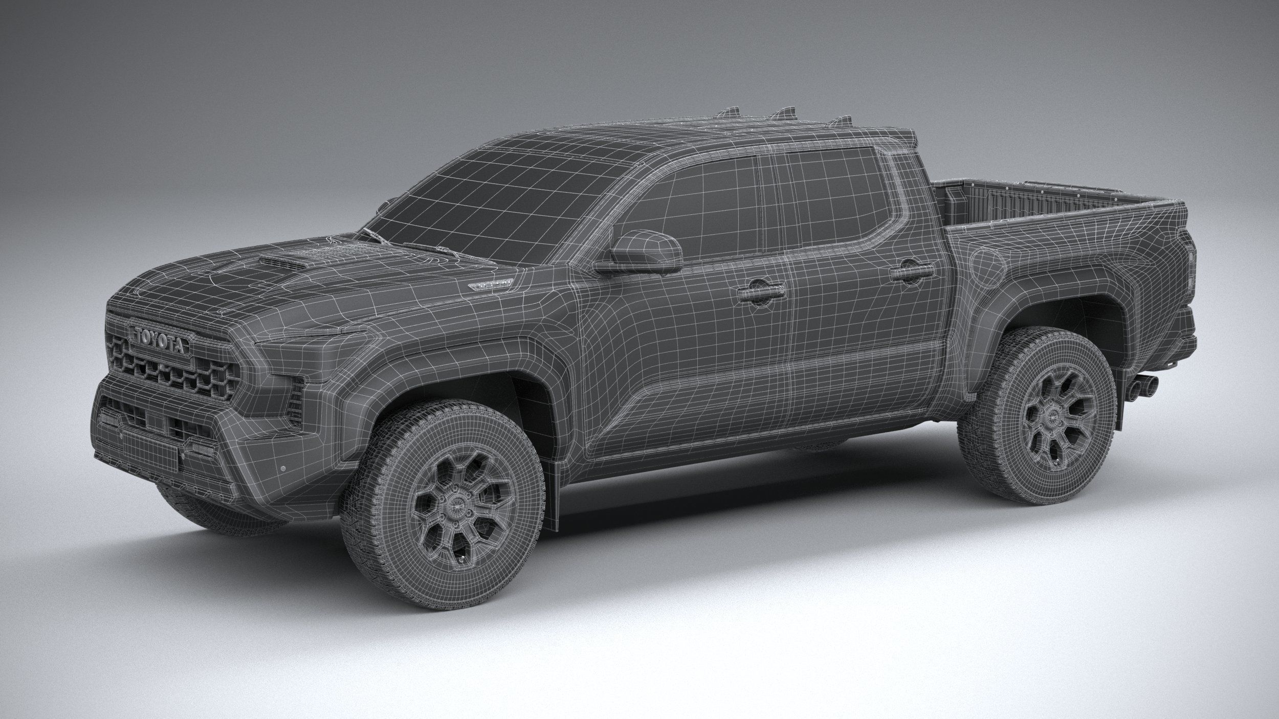 Toyota Tacoma TRD 2024 3D model_28