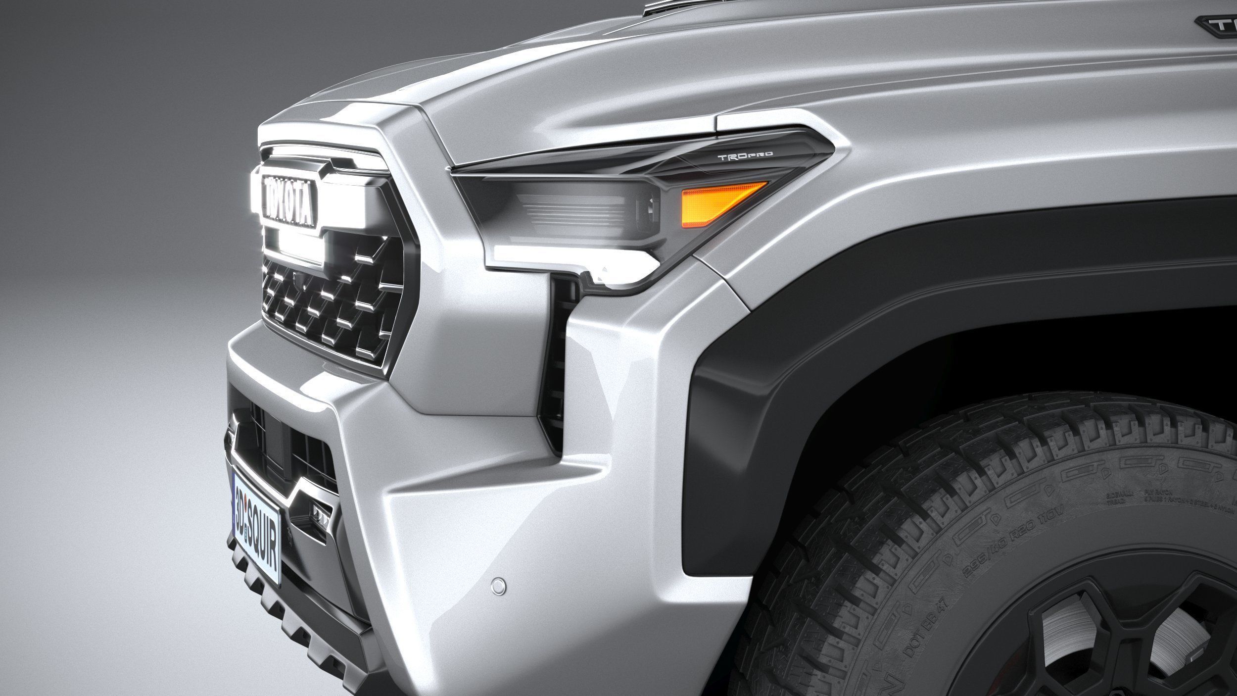 Toyota Tacoma TRD 2024 3D model_3