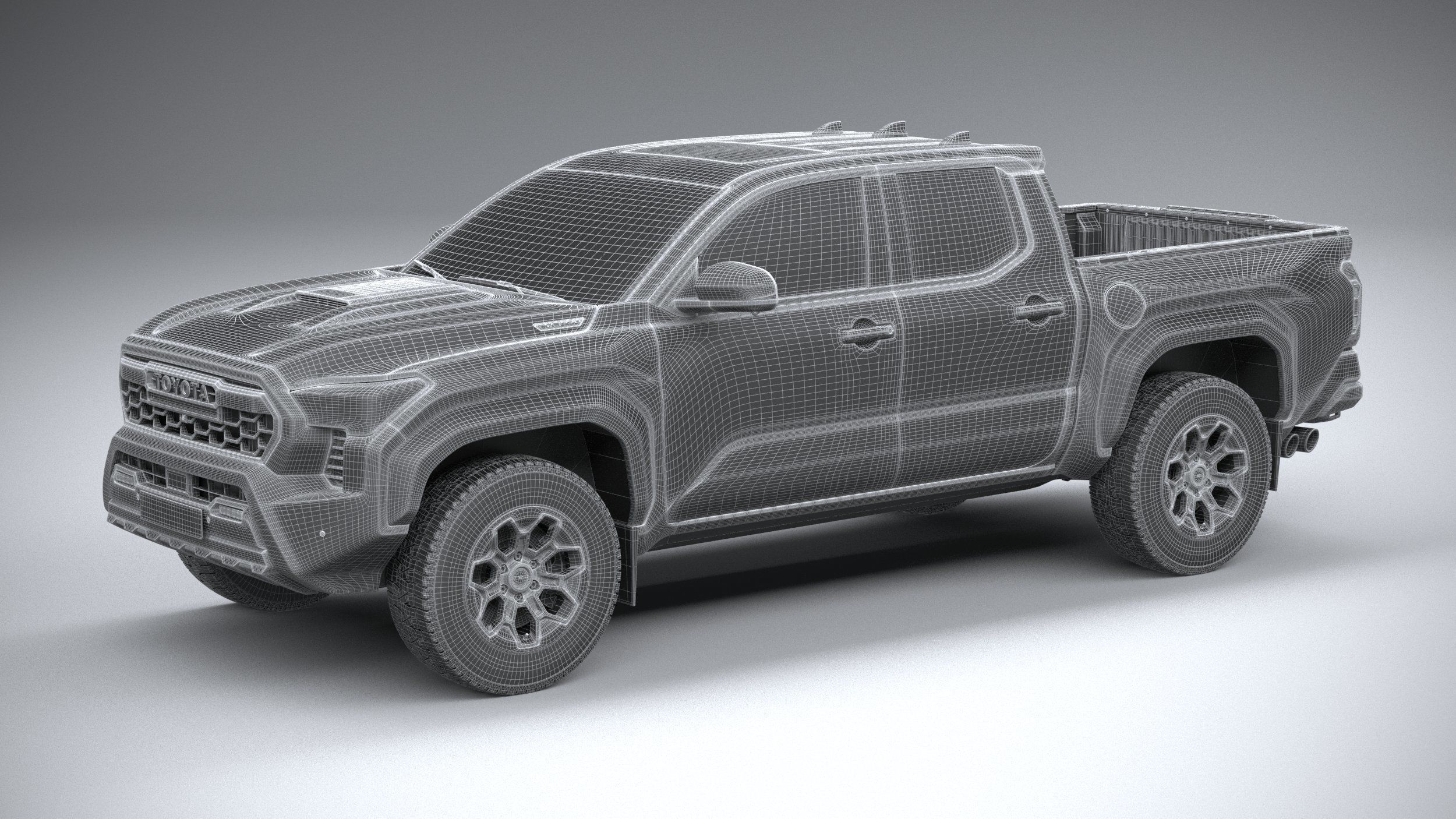 Toyota Tacoma TRD 2024 3D model_26