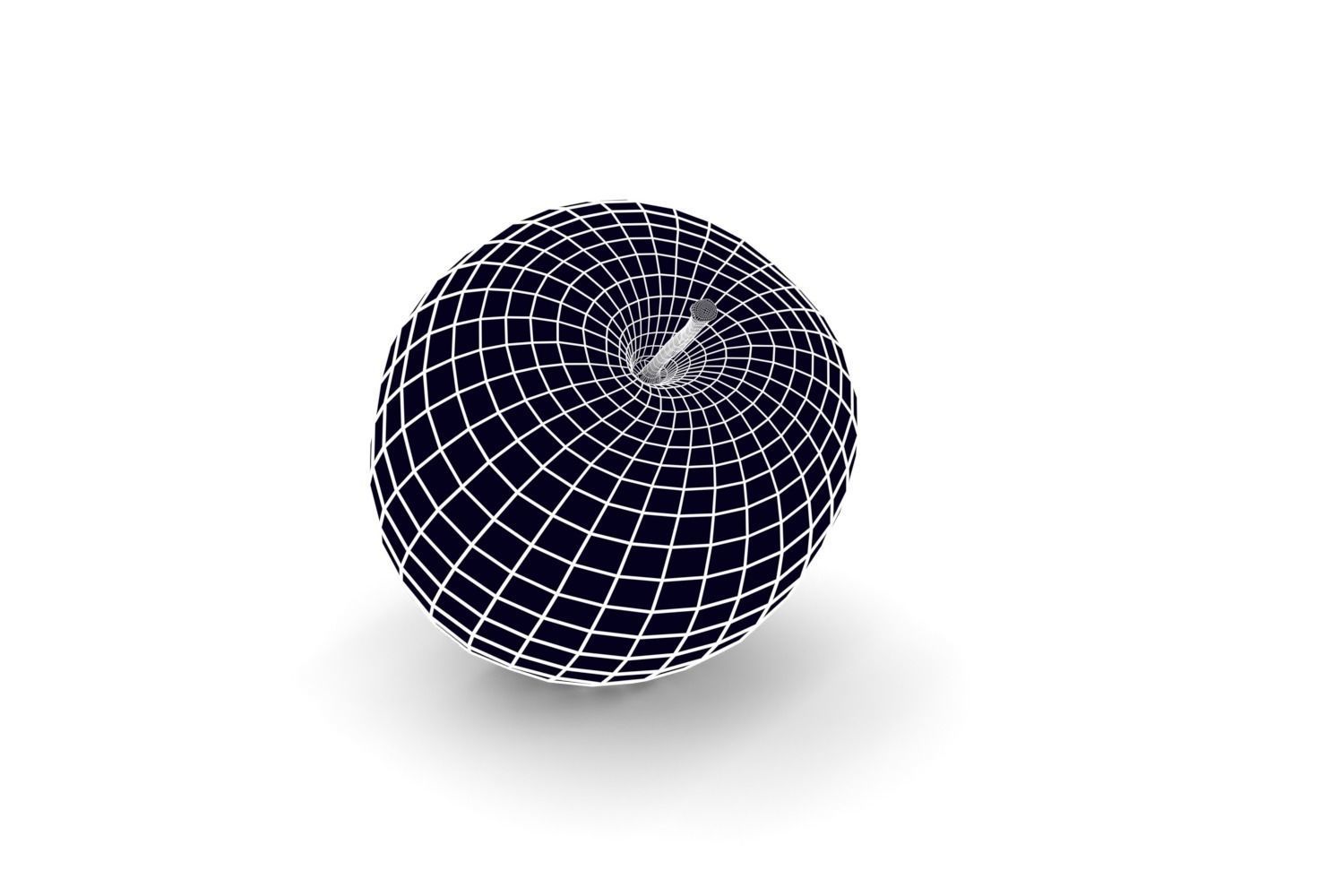 Bicolor Apple Photoscan Mid Poly Free low-poly 3D model_9