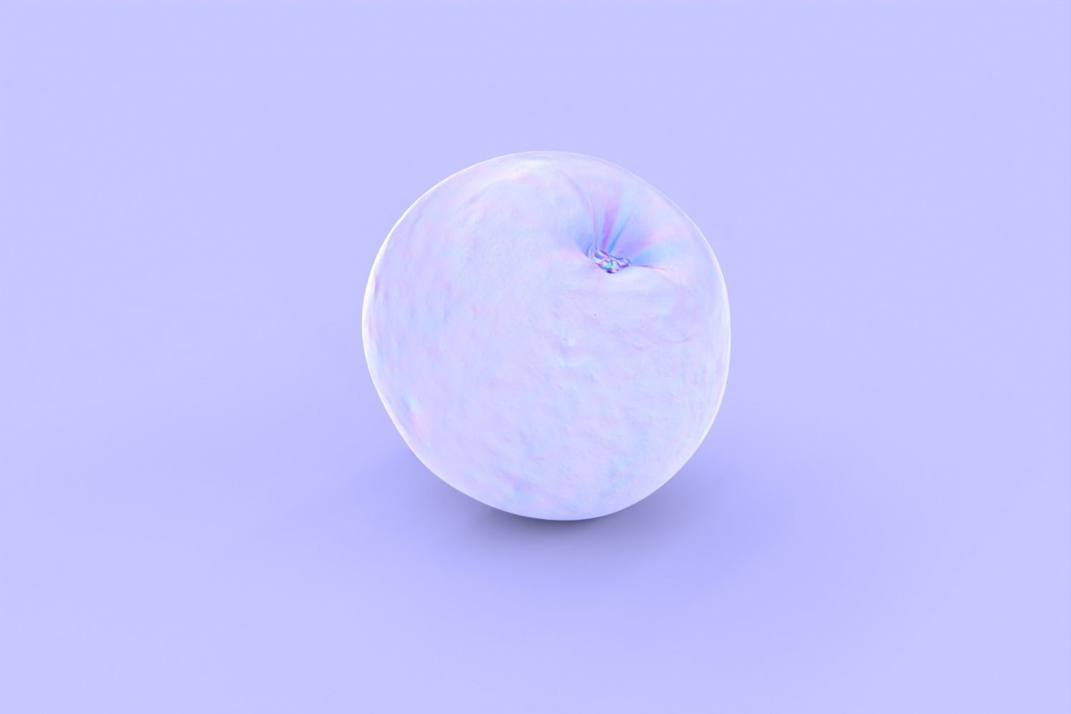 Bicolor Apple Photoscan Mid Poly Free low-poly 3D model_7