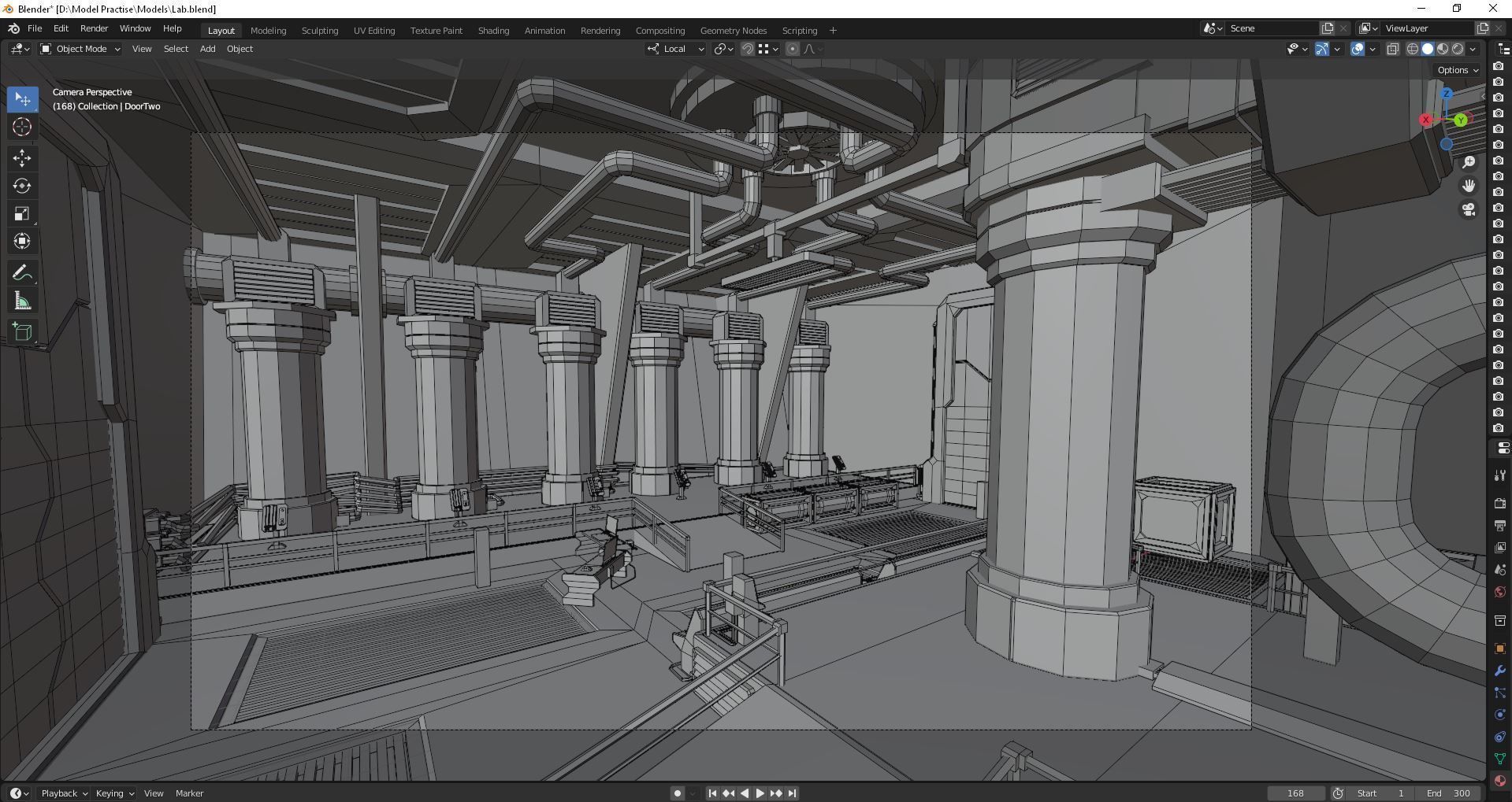 Sci-Fi Lab Low-poly 3D model_5