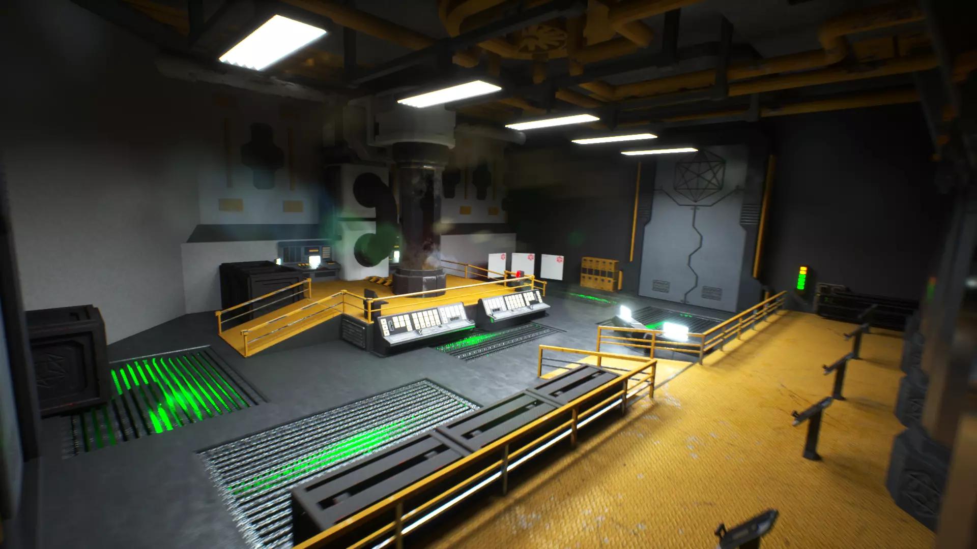 Sci-Fi Lab Low-poly 3D model_0