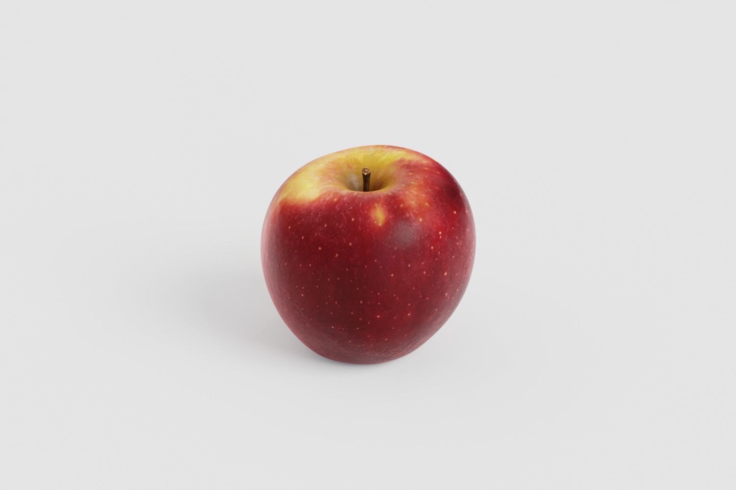 Bicolor Apple Photoscan Low Poly Free low-poly 3D model_1
