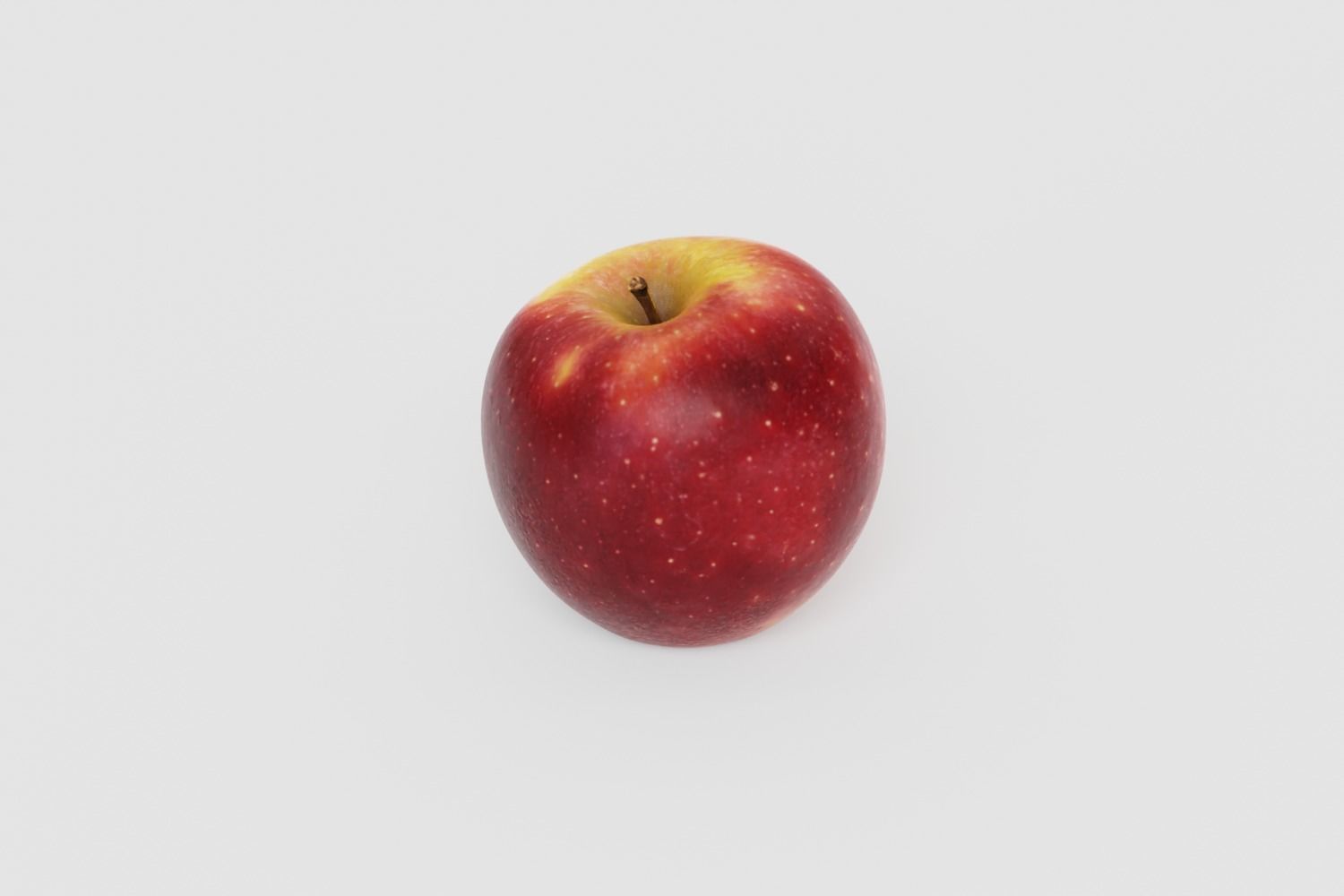 Bicolor Apple Photoscan Low Poly Free low-poly 3D model_2