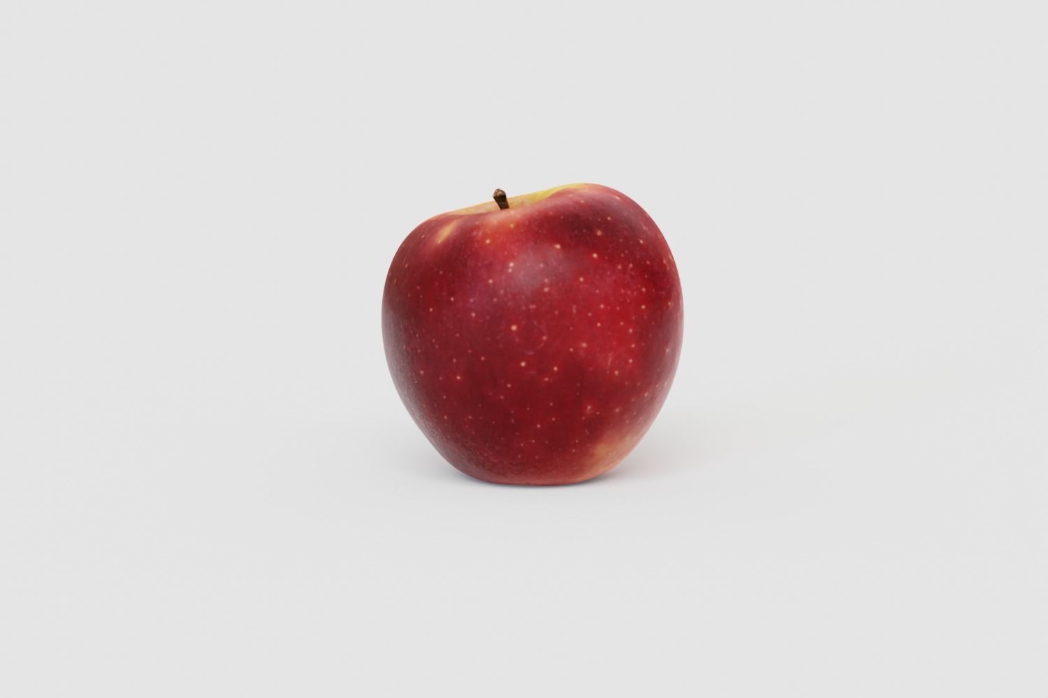 Bicolor Apple Photoscan Low Poly Free low-poly 3D model_5
