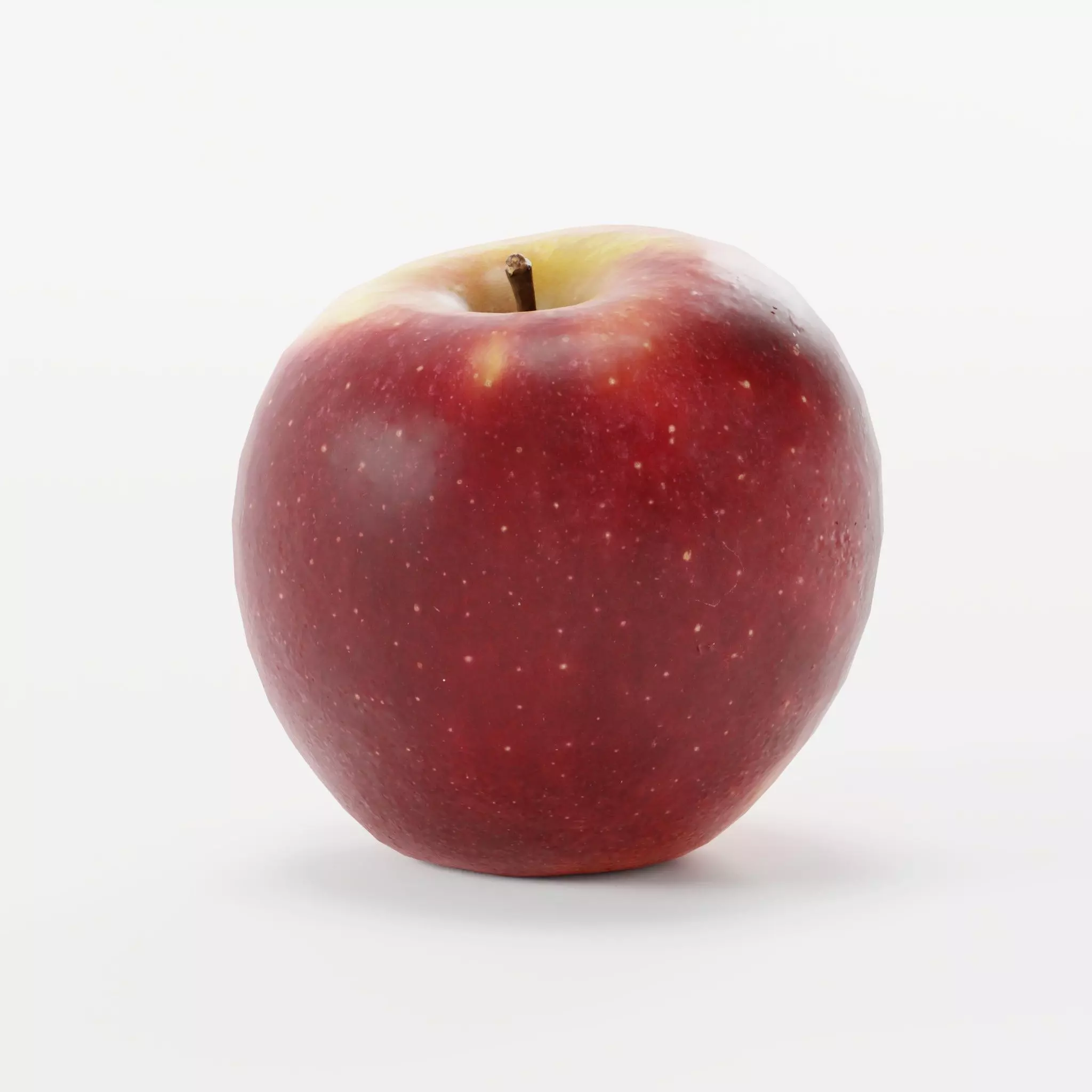 Bicolor Apple Photoscan Low Poly Free low-poly 3D model_0