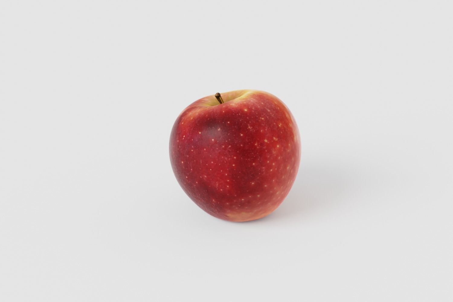 Bicolor Apple Photoscan Low Poly Free low-poly 3D model_4