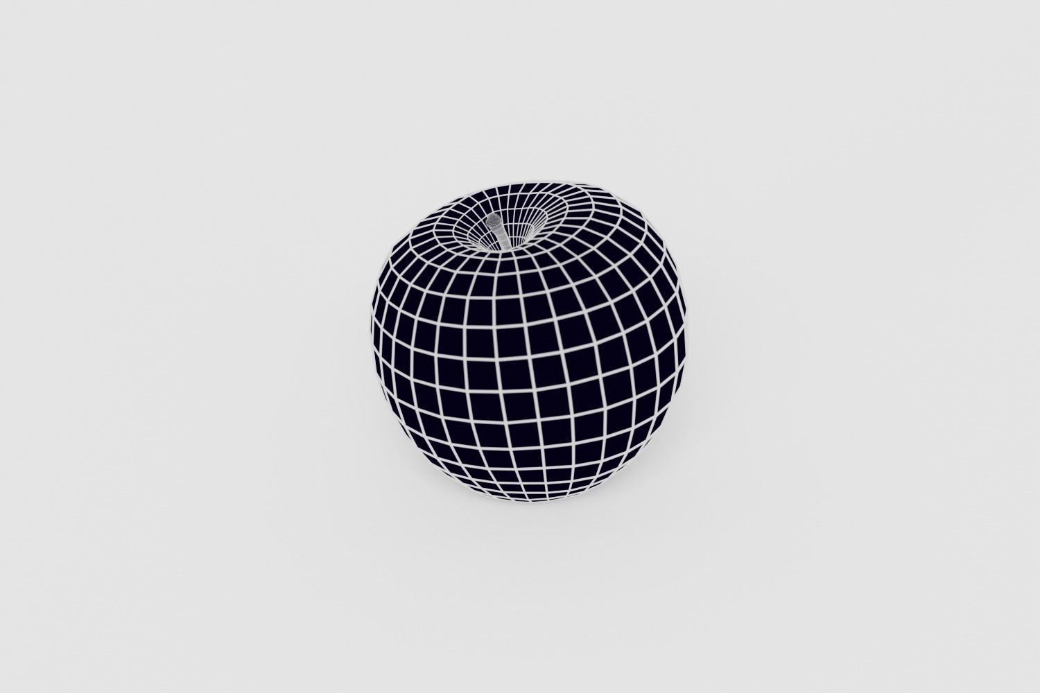 Bicolor Apple Photoscan Low Poly Free low-poly 3D model_3