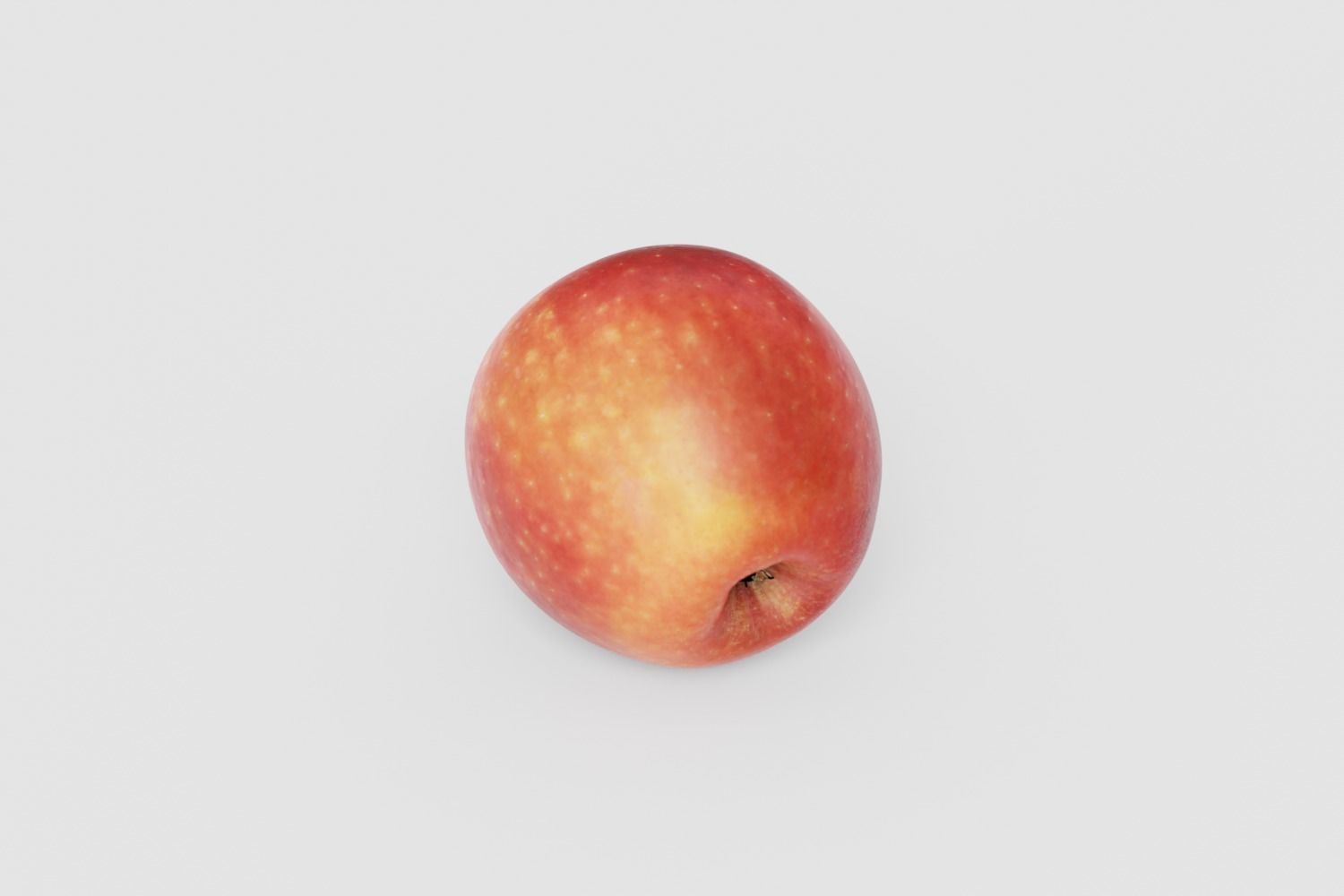 Bicolor Apple Photoscan Low Poly Free low-poly 3D model_7