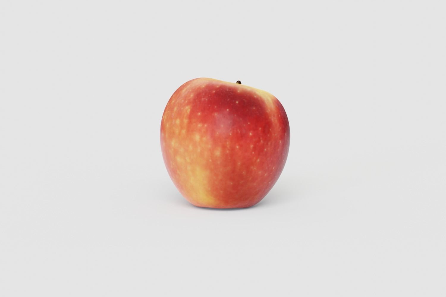 Bicolor Apple Photoscan Low Poly Free low-poly 3D model_8