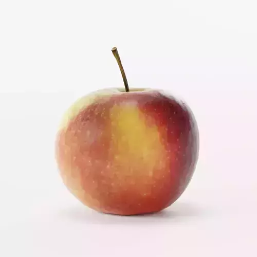 Bicolor Apple Photoscan Low Poly