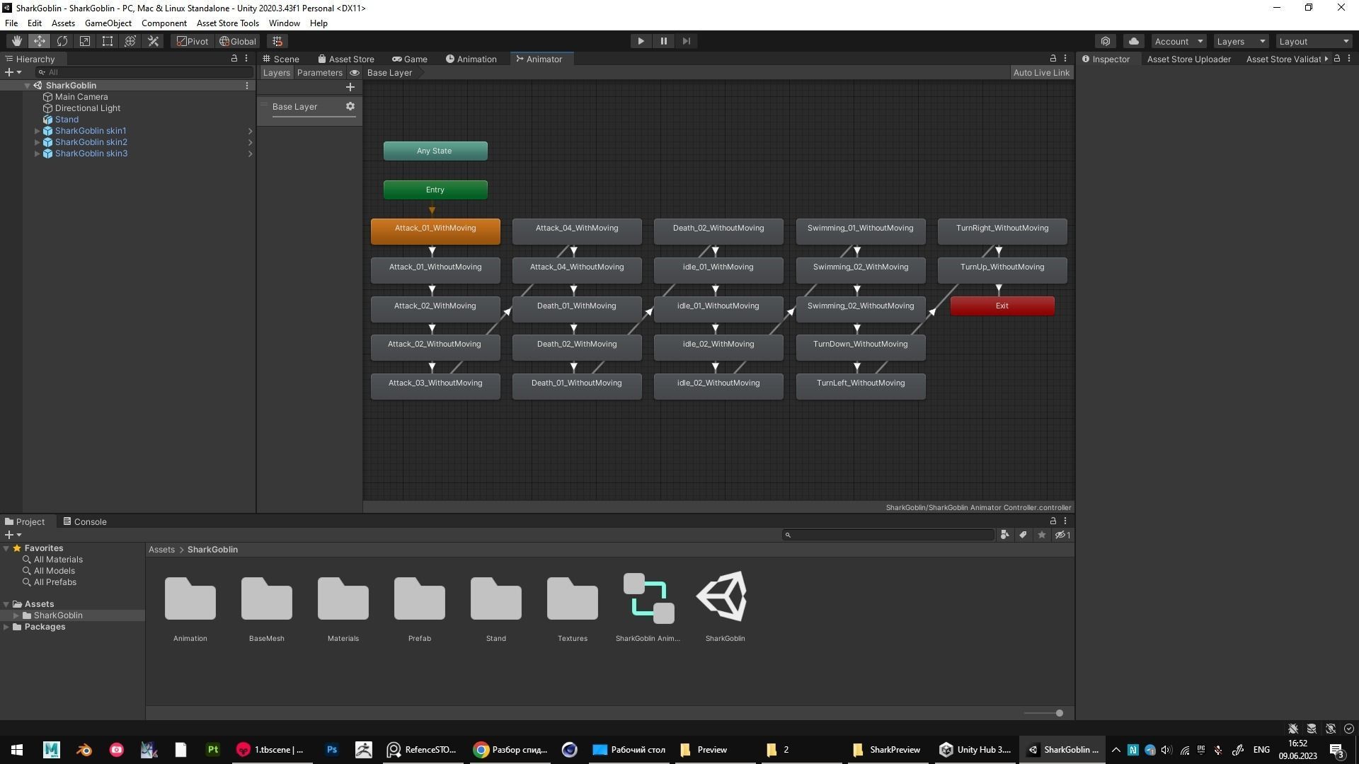 The Shark Goblin - fish - Ocean predator - Fish 3d model 9 Low-poly 3D model_18