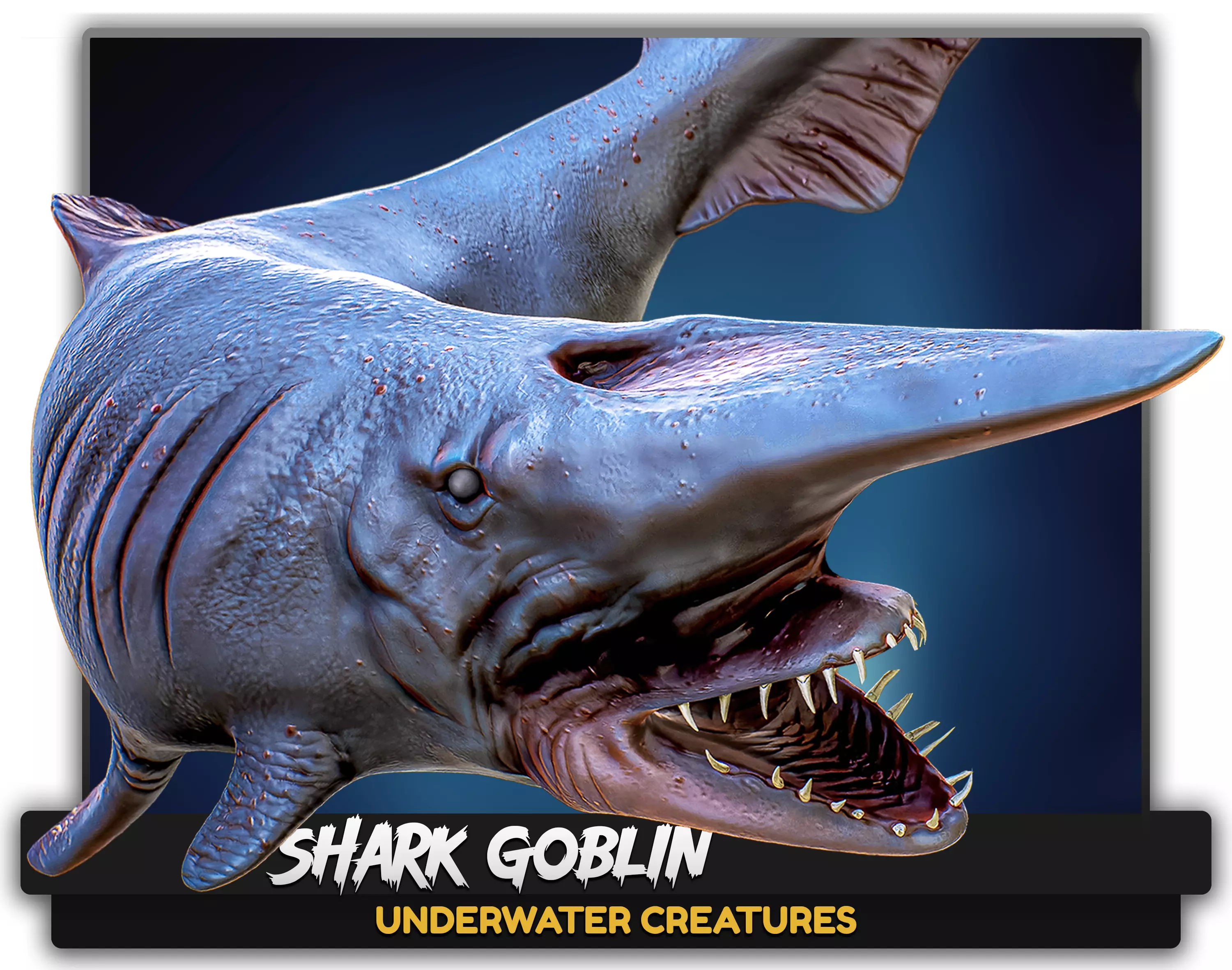 The Shark Goblin - fish - Ocean predator - Fish 3d model 9 Low-poly 3D model_0